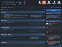 Tablet Screenshot of forum.mmaspot.com